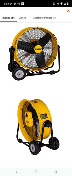 DeWalt 24 inch fan