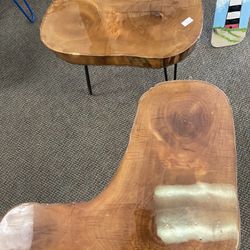 Wooden Resin Tables 199.00 Pair 