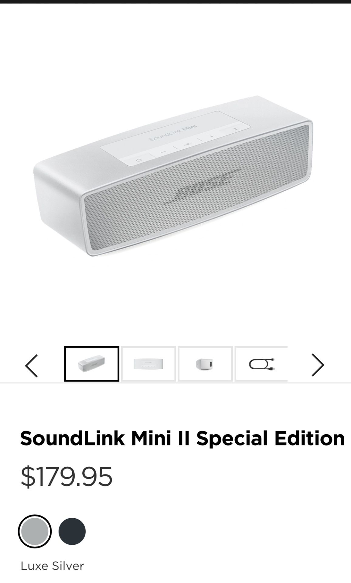 Bose SoundLink Mini II Special Edition Silver