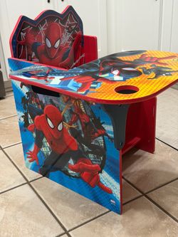 Spiderman toddler chair desk