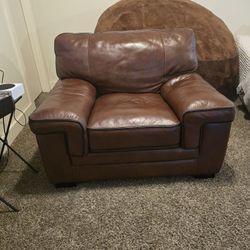 Oversized Leather Chair
