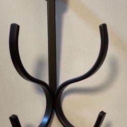 Heavy Duty Dark Metal Over Door Double Hook