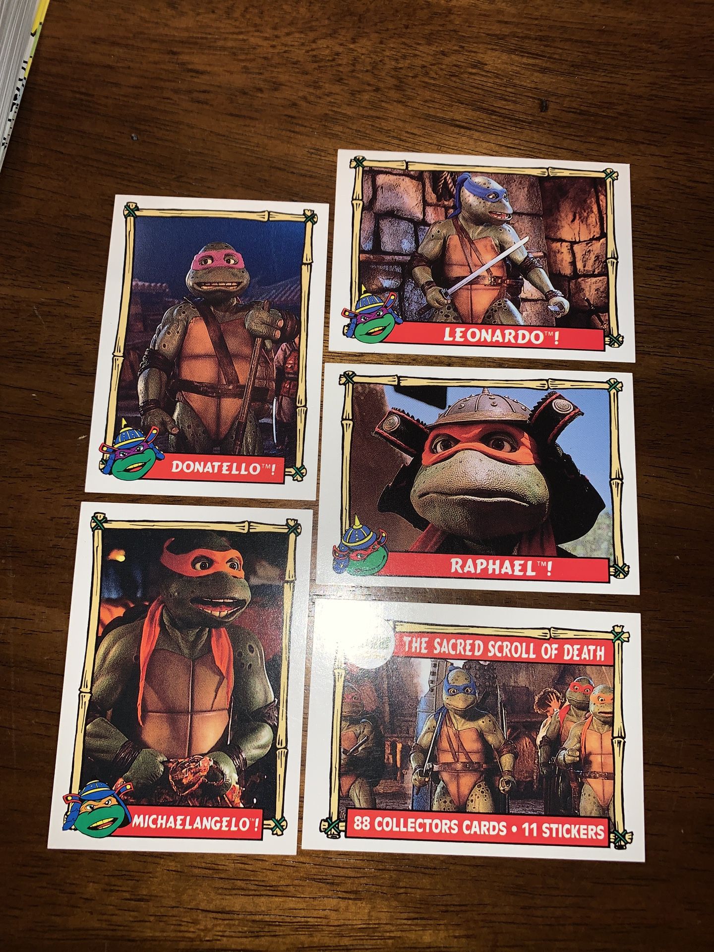 TMNT trading cards