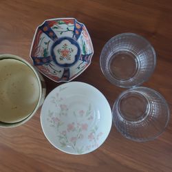 Bolws And Drinking Glass