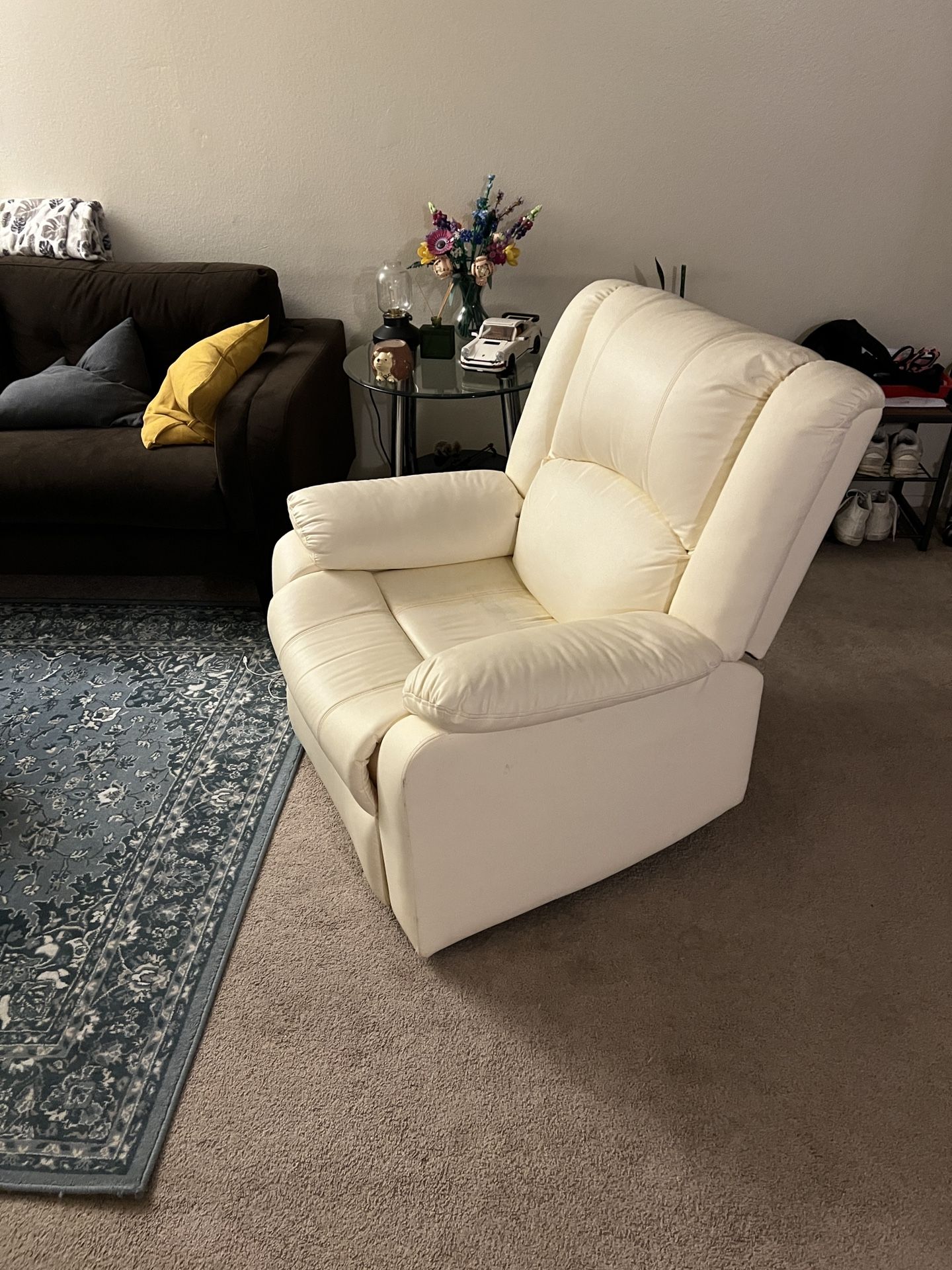 Faux Leather Recliner