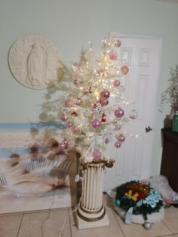 Prelit Artificial Tree With LED Lights Xmas Decoration 3/5 Ft 