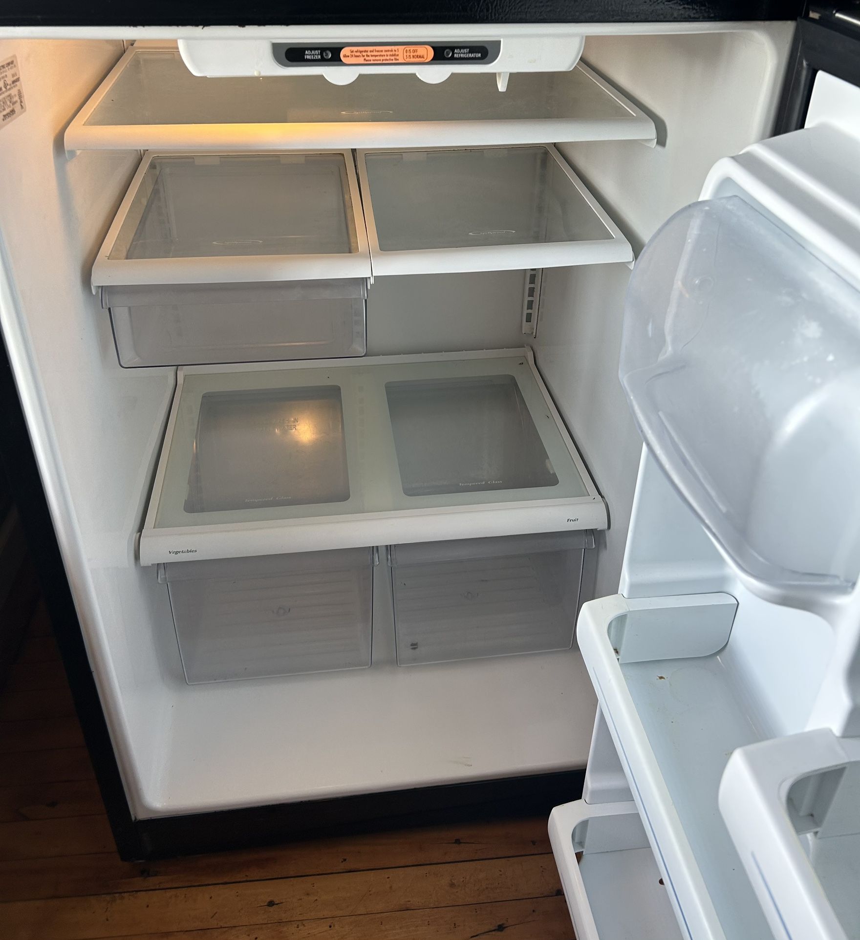 GE Stainless Steel Refrigerator Freezer Clean