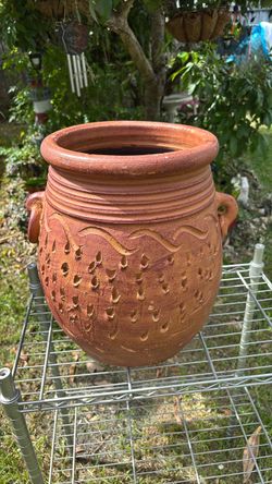 Planter Authentic Mediterranean Cretan or Tuscan clay
