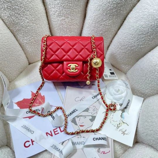 Chanel luxurious classic floral pattern fashion women's handbag, wallet, handbag