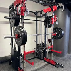 Smith Machine , Squat Rack , Bench Press , Leg Press , Pulley System Machine For Your Weights 