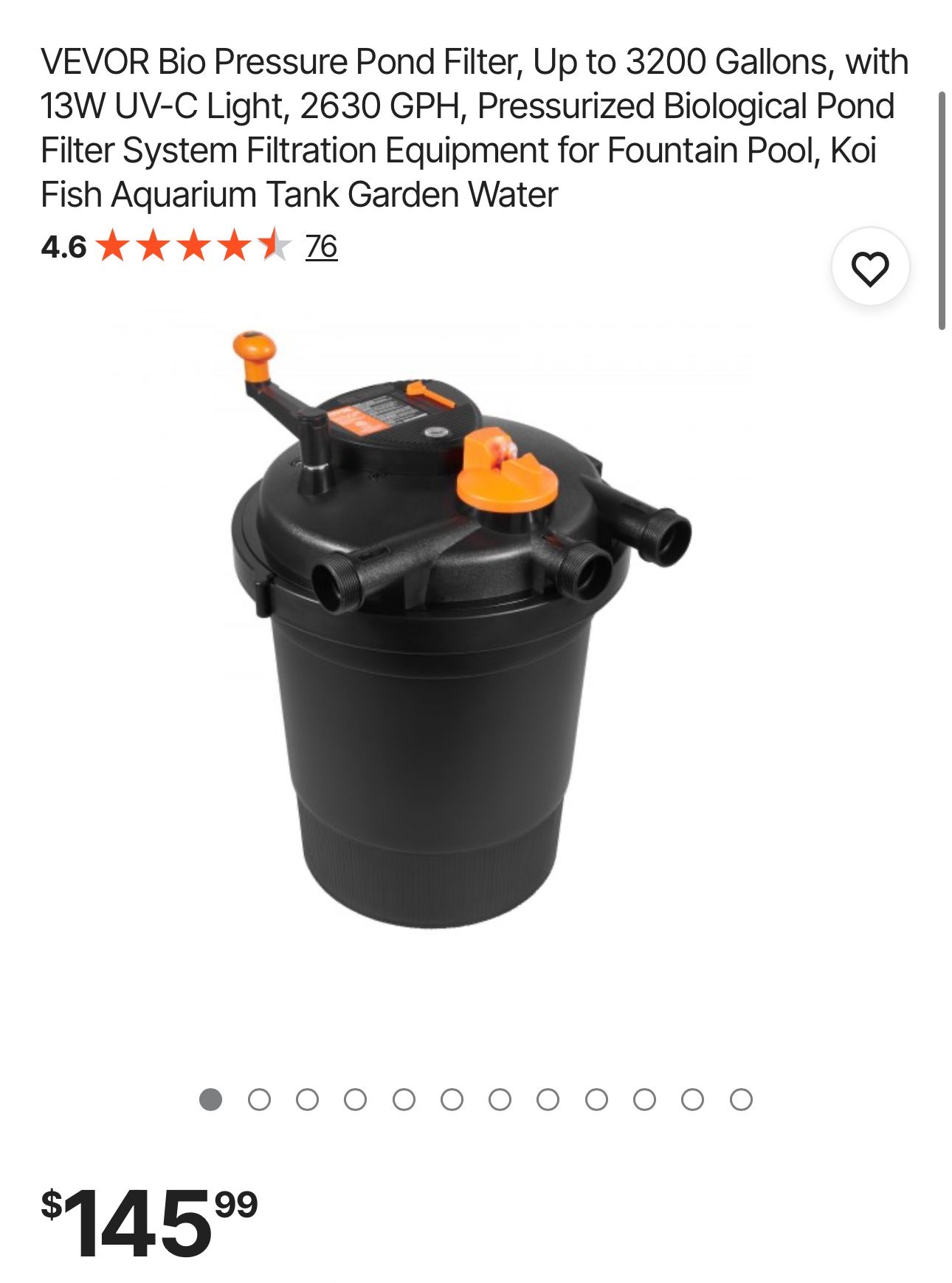 Bio Pressure Pond Filter