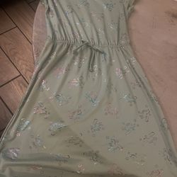 Green unicorn dress