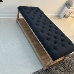 Ottoman  W Storage Bench 