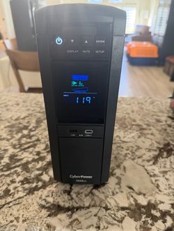 The CyberPower CP1500PFCLCDA is a line-interactive, pure sine wave Uninterruptible Power Supply (UPS) designed to protect desktop computers, servers,