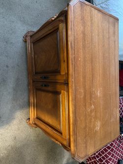 Double door wood cabinet