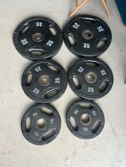 2 -35,25,10 lbs Olympic Plates