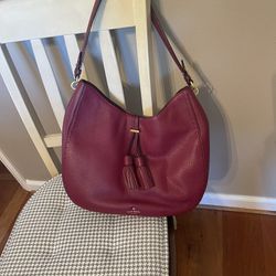 Kate Spade Cranberry Color Leather Purse 