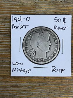 1901-O Rare Barber Half Dollar Silver Coin