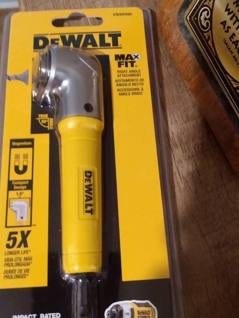 Dewalt right angle attachment brand new