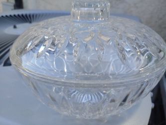 Vintage crystal candy dish