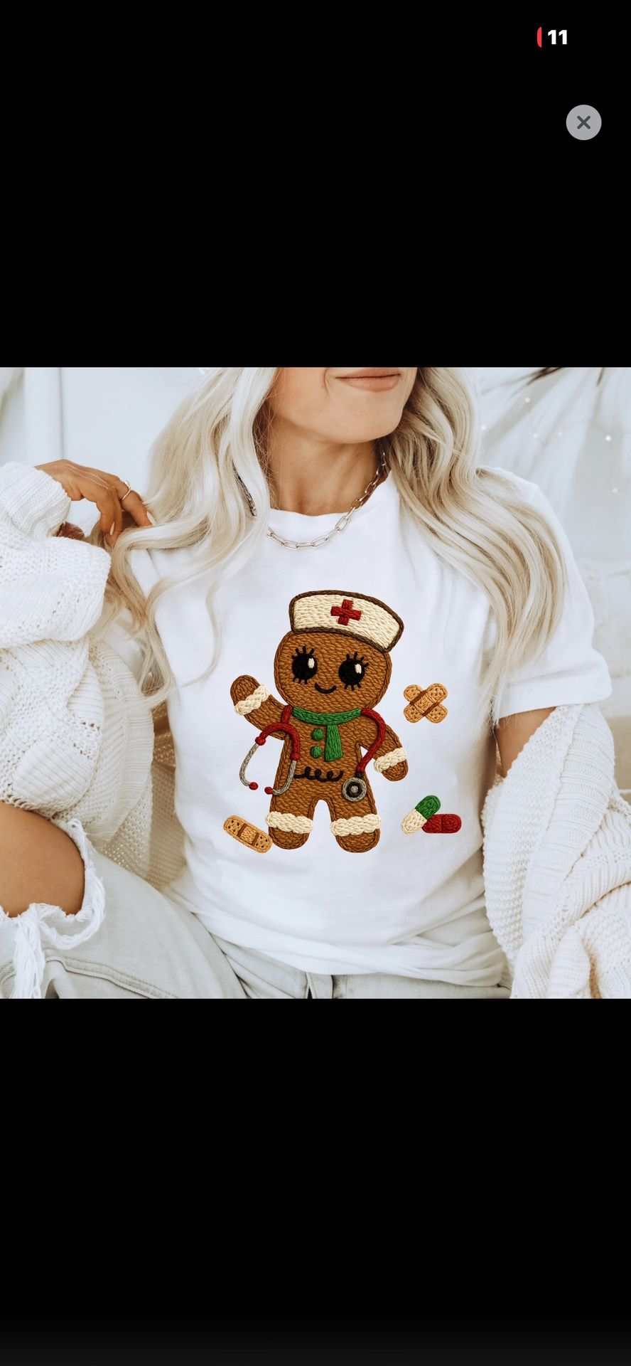 Gingerbread nurse sweatshirt!
