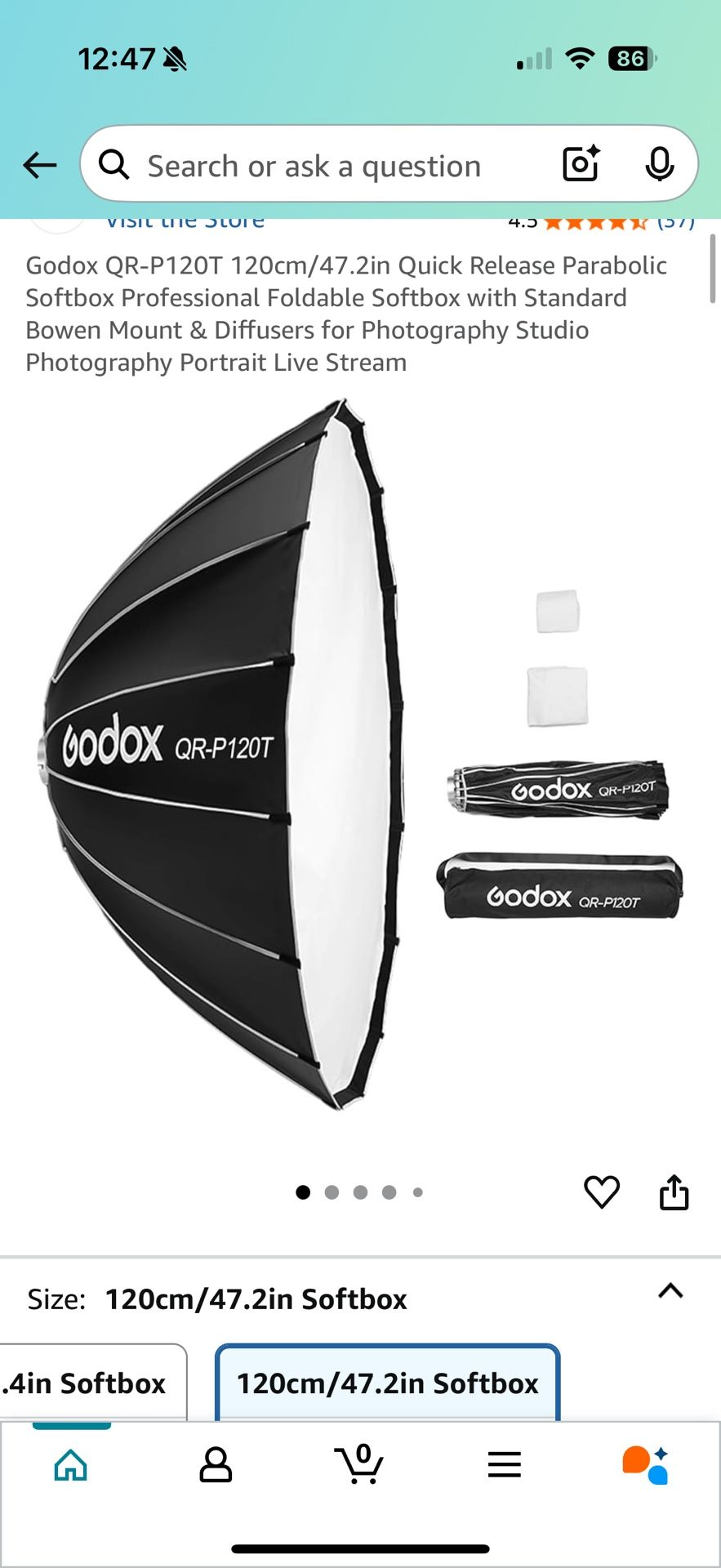 Godox Softbox QR-P120T 120cm/47.2 Inch