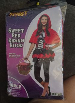 Spirit Halloween Sweet Red Riding Hood Costume - Girls Medium (8-10)