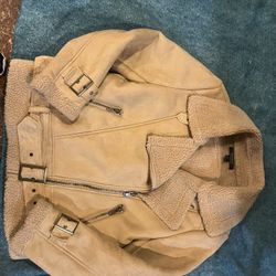 Tan faux leather-Forever 21