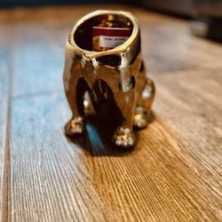 Gold Dog Body Jar