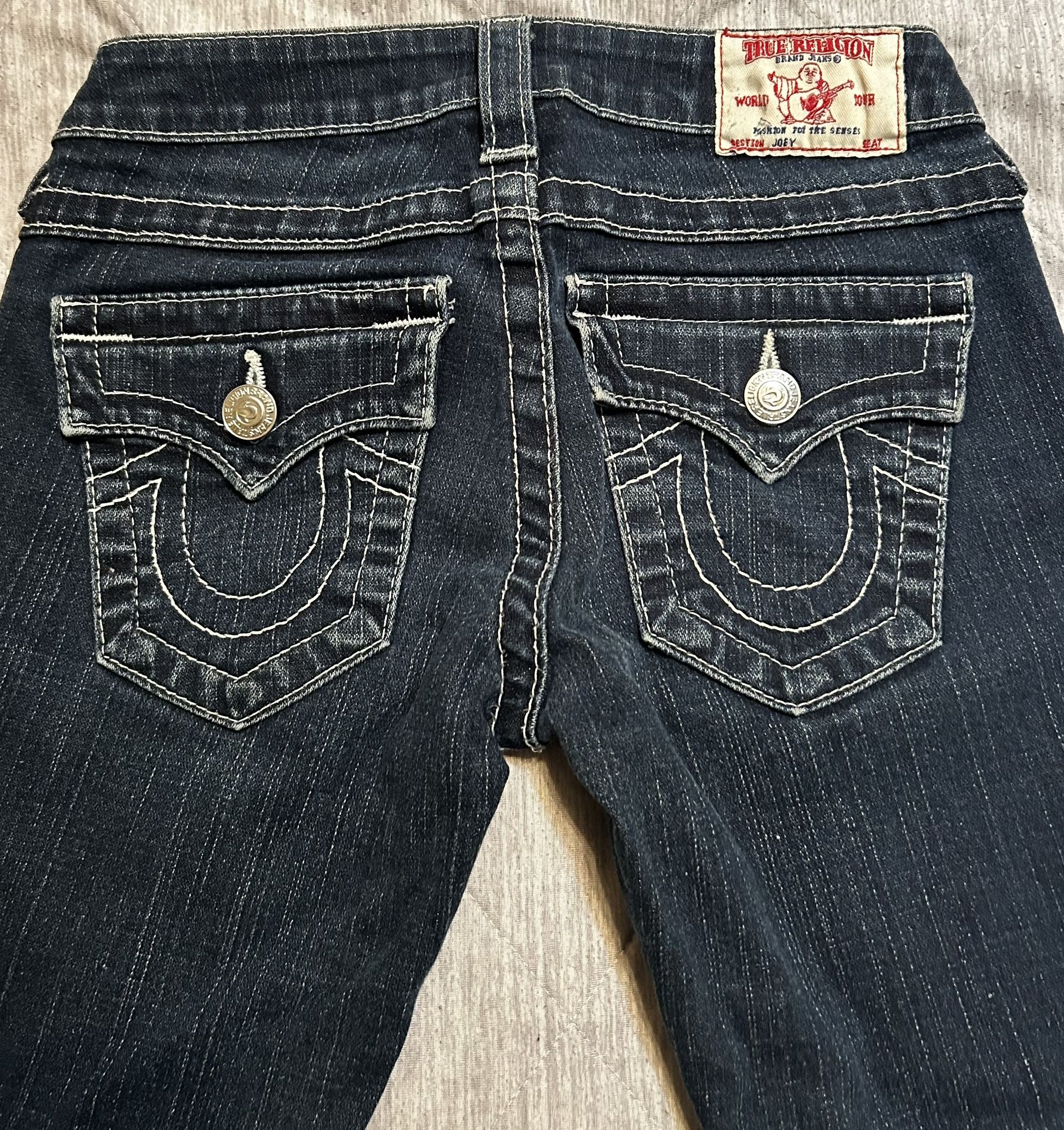 Women’s Joey Low Rise Flare Twisted Seam Bootcut Jeans Size 25W- 21L USA-Style #10-503TS-VGUC