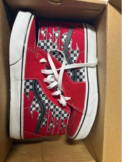 Vans Reflect Flame Racin Size 6.5 Junior Shoes