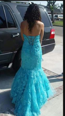 Mermaid Sparkle Prom dress With Corset Back