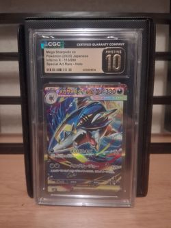 Mega Sharpedo ex CGC 10 Pristine Pokémon Card