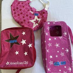 3 American Girl Brand 18”  Doll Carriers/Backpack/Purse