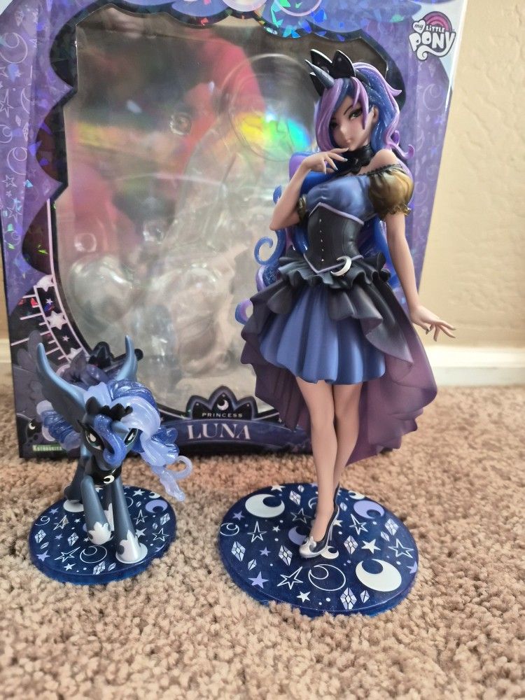 My Little Pony Princess Luna & Celestia Bishoujo Anime Figures Kotobukiya EUC NIB