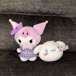 Kuromi And Cinnamoroll Plushies