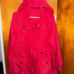 Women’s size extra large red curve hoodie jacket 