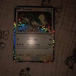 Drampa Halo Pokemon Card