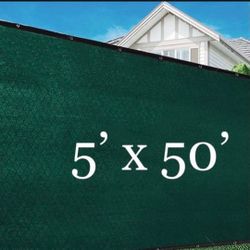 Privacy Fence Screen 5'×50' GREEN