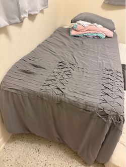 Twin Bed + Mattress – Good Condition, Clean & Ready