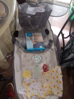 Baby backpack, diaper bag.