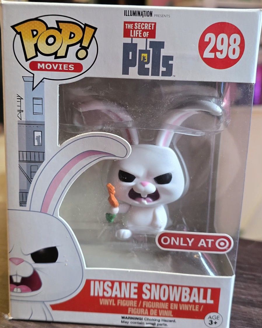 Funko Pop The Secret Life Of Pets Insane Snowball