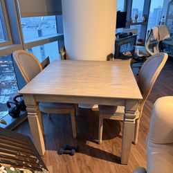 Wood Dining Table And Chairs 