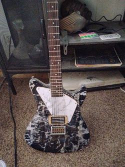 First Act Electric Guitar – Custom Black & White Finish – $75 OBO
