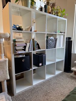 4 x 4 IKEA Kallax bookshelf