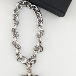 925 Silver Bee Charm Bracelet 