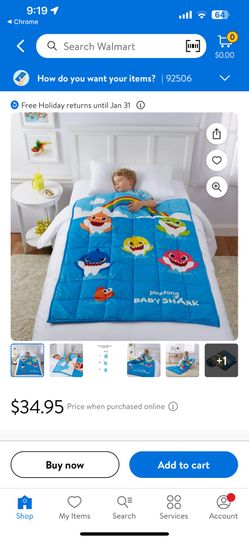 Baby Shark Blanket