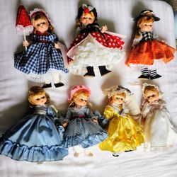 Vintage Madame Alexander Dolls 7 Dolls 1980s 8 Inches