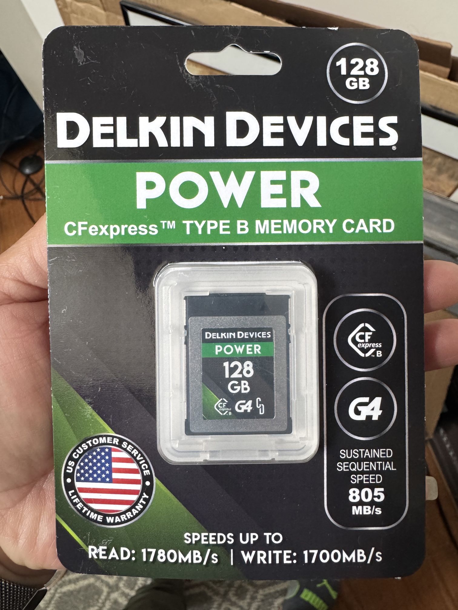 Delkin Devices POWER G4 128GB CFexpress Type-B Memory Card #DCFXBP128G4