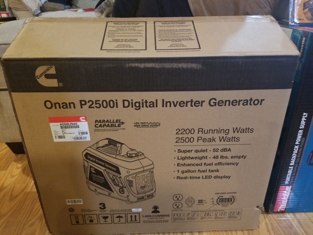 Onan P2500I Digital inverter Generator 